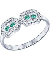 Серебряное кольцо SOKOLOV 94011686_s с фианитами