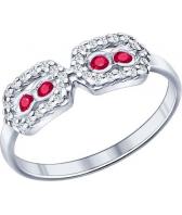 Серебряное кольцо SOKOLOV 94011687_s с фианитами