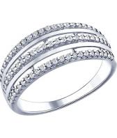 Серебряное кольцо SOKOLOV 94011692_s с фианитами