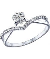 Серебряное кольцо SOKOLOV 94011750_s с фианитами