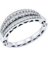 Серебряное кольцо SOKOLOV 94011901_s с фианитами