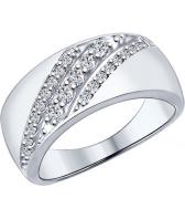 Серебряное кольцо SOKOLOV 94011986_s с фианитами