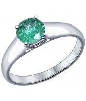 Серебряное кольцо SOKOLOV 94012019_s с фианитом