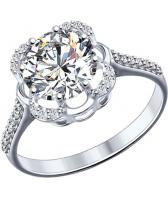 Серебряный перстень SOKOLOV 94012026_s с фианитами