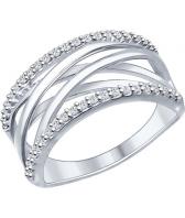 Серебряное кольцо SOKOLOV 94012032_s с фианитами