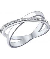 Серебряное кольцо SOKOLOV 94012051_s с фианитами