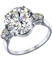 Серебряное кольцо SOKOLOV 94012076_s с фианитами