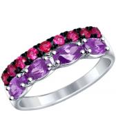 Серебряное кольцо SOKOLOV 94012087_s с фианитами