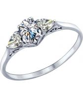 Серебряное кольцо SOKOLOV 94012121_s с фианитами