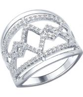 Серебряное кольцо SOKOLOV 94012142_s с фианитами