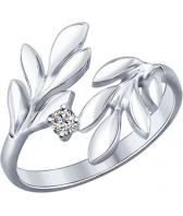 Серебряное кольцо SOKOLOV 94012160_s с фианитом