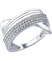 Серебряное кольцо SOKOLOV 94012175_s с фианитами