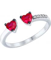 Серебряное кольцо SOKOLOV 94012176_s с фианитами