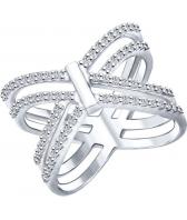 Серебряное кольцо SOKOLOV 94012178_s с фианитами