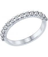 Серебряное кольцо SOKOLOV 94012183_s с фианитами