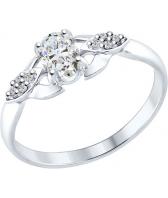 Серебряное кольцо SOKOLOV 94012224_s с фианитами