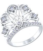 Серебряное кольцо SOKOLOV 94012234_s с фианитами