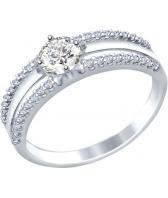Серебряное кольцо SOKOLOV 94012244_s с фианитами