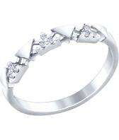 Серебряное кольцо SOKOLOV 94012263_s с фианитами