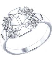 Серебряное кольцо SOKOLOV 94012275_s с фианитами