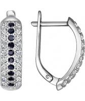 Серебряные серьги SOKOLOV 94020059_s с фианитами