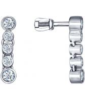 Серебряные серьги SOKOLOV 94021570_s с фианитами