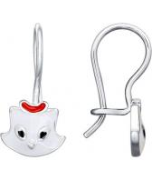 Детские серебряные серьги SOKOLOV 94021632_s с эмалью