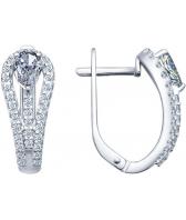 Серебряные серьги SOKOLOV 94021679_s с фианитами