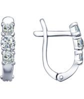 Серебряные серьги SOKOLOV 94021704_s с фианитами