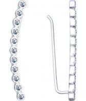 Серебряные серьги SOKOLOV 94021769_s с фианитами