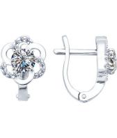 Серебряные серьги SOKOLOV 94021781_s с фианитами