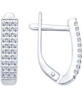 Серебряные серьги SOKOLOV 94021813_s с фианитами