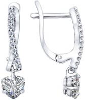 Серебряные серьги SOKOLOV 94021948_s с фианитами