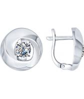 Серебряные серьги SOKOLOV 94022027_s с фианитами