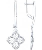 Серебряные серьги SOKOLOV 94022158_s с фианитами