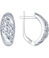 Серебряные серьги SOKOLOV 94022248_s с фианитами