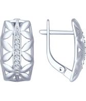 Серебряные серьги SOKOLOV 94022325_s с фианитами