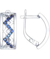 Серебряные серьги SOKOLOV 94022334_s с фианитами