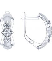 Серебряные серьги SOKOLOV 94022349_s с фианитами