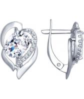 Серебряные серьги SOKOLOV 94022380_s с фианитами