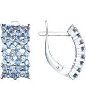 Серебряные серьги SOKOLOV 94022411_s с фианитами