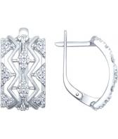 Серебряные серьги SOKOLOV 94022415_s с фианитами