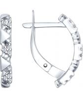 Серебряные серьги SOKOLOV 94022422_s с фианитами