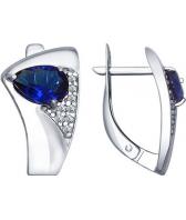 Серебряные серьги SOKOLOV 94022578_s с фианитами