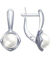 Серебряные серьги SOKOLOV 94022580_s с жемчугом