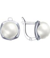 Серебряные серьги SOKOLOV 94022589_s с жемчугом