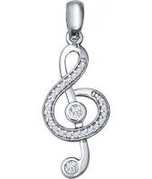 Серебряный кулон SOKOLOV 94031241_s c фианитом