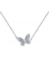 Серебряное колье цепь с подвесками SOKOLOV 94070100_s с фианитами