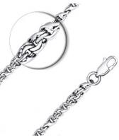 Серебряная цепочка на шею SOKOLOV 968230604_s с плетением аврора