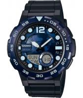 Мужские японские наручные часы Casio AEQ-100W-2A с хронографом